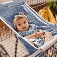 Load image into Gallery viewer, Baby Shopping Cart Hammock | Blue Little Arrow Design
