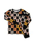 Load image into Gallery viewer, Bamboo Two Piece Set | Colorful Checks & Bolts
