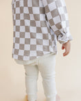 Load image into Gallery viewer, Cotton Shacket | Smiley Checkered Latte
