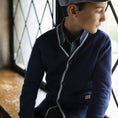 Load image into Gallery viewer, Tipped Organic Cardigan with Elbow Patches - Baby
