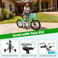 Load image into Gallery viewer, 12/14/16 Inch Kids Bike with Training Wheels and Basket Green Color
