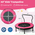 Load image into Gallery viewer, 40 Inch Trampoline for Kids Indoor Outdoor Fitness Trampoline
