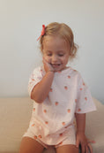 Load image into Gallery viewer, Organic Cotton Strawberry Print Shorts Set
