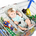 Load image into Gallery viewer, Baby Shopping Cart Hammock | Gray/Aqua
