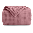 Load image into Gallery viewer, Adult Waffle Blankets in Mauve
