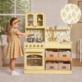 Load image into Gallery viewer, Tiny Land® Wooden Play Kitchen with Storage for Creative Toddlers
