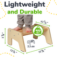 Load image into Gallery viewer, 1-Step Wooden Stool for Kids

