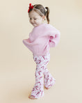 Load image into Gallery viewer, Checkered Candy Cane Flare Pants | Pink
