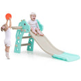 Load image into Gallery viewer, 3-in-1 Kids Slide Baby Play Climber Slide Set with Basketball Hoop
