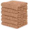 Load image into Gallery viewer, Muslin Washcloths in Caramel
