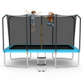 Load image into Gallery viewer, 8 x 14 Feet Rectangular Recreational Trampoline with Safety Enclosure Net and Ladder
