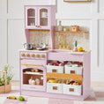 Load image into Gallery viewer, Tiny Land® Wooden Play Kitchen with Storage for Creative Toddlers
