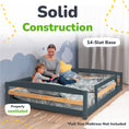 Load image into Gallery viewer, Full-Size Montessori Floor Bed with Strong Slatted Frame
