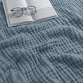 Load image into Gallery viewer, Adult Muslin Blanket in Pacific Blue
