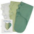 Load image into Gallery viewer, Easy Swaddle Blankets in Stone, Sage, Azul, Pack of 3
