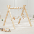 Load image into Gallery viewer, Baby Play Gym in Natural Wood

