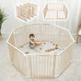 Load image into Gallery viewer, Playpen for Toddler and Babies in Natural Wood
