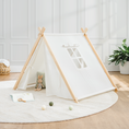 Load image into Gallery viewer, Kids Indoor Play Tent in Natural Wood
