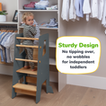 Load image into Gallery viewer, Adjustable Toddler Kitchen Tower with Safety Bars
