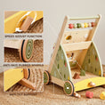 Load image into Gallery viewer, Tiny Land® Sage Green Wooden Baby Walker
