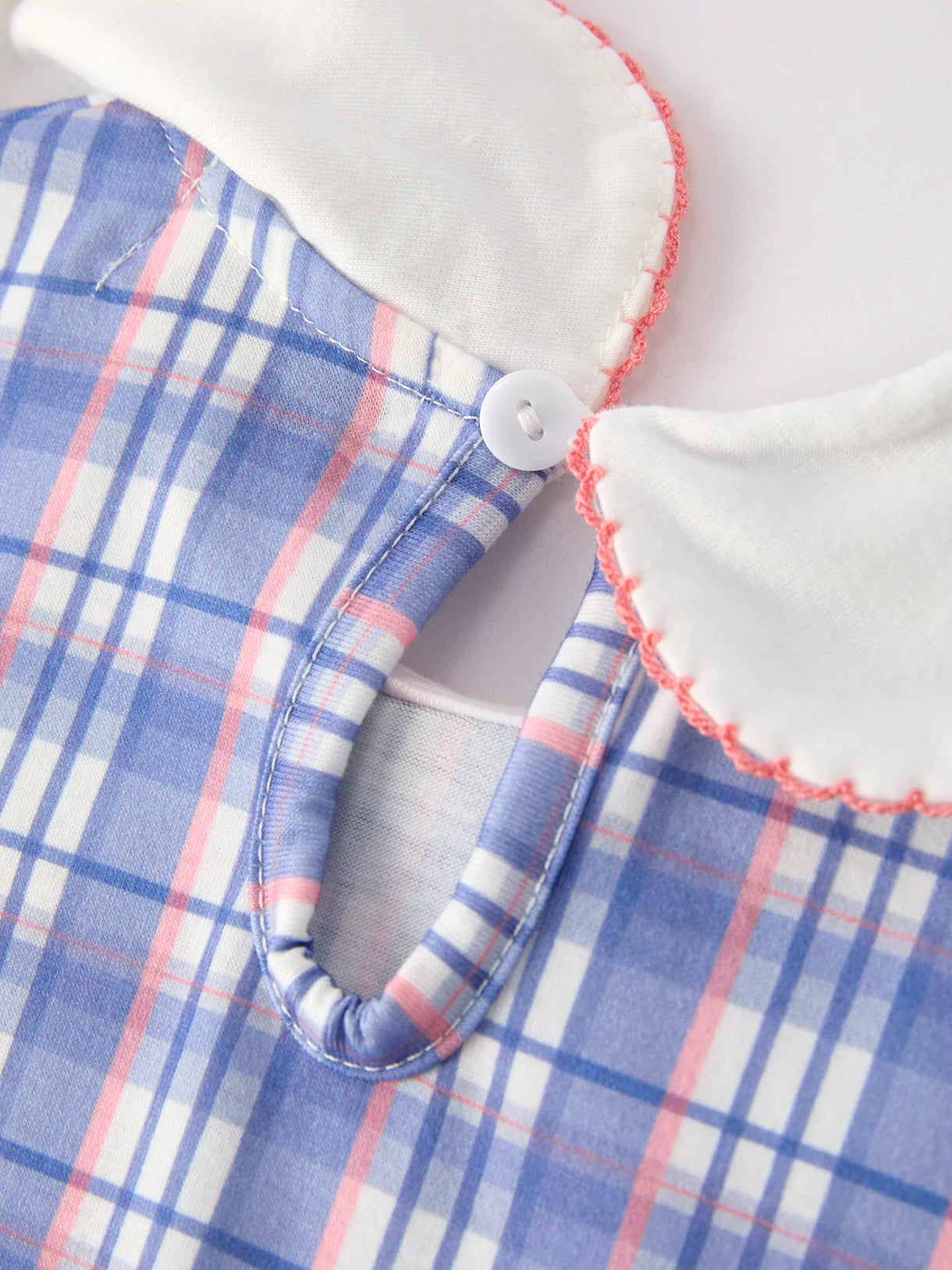 BACK TO SCHOOL Pocket Applique Check Girls Dress