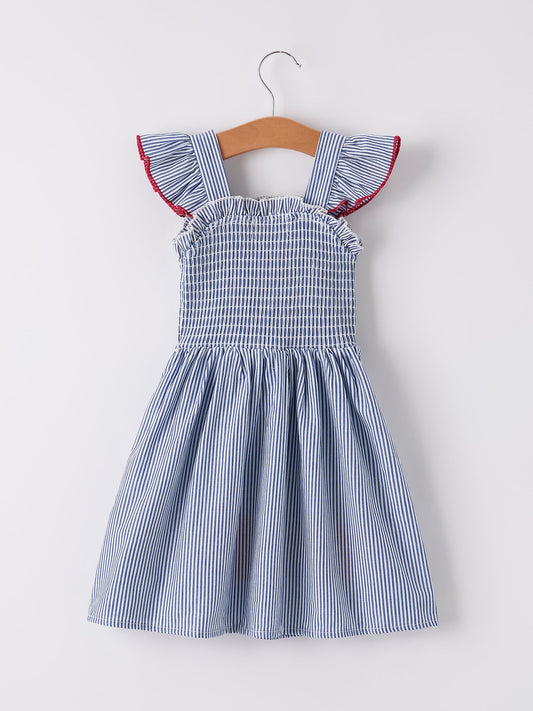 BACK TO SCHOOL Apple Applique Girls Dress