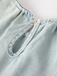 Load image into Gallery viewer, Summer Light Color Denim Lace Girls Set
