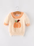 Load image into Gallery viewer, Fall Pumpkin Orange Girls Pullover Sweater
