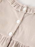 Load image into Gallery viewer, Fall Thanksgiving Pumpkin Embroidery Smock Plaid Girls Dress

