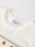 Load image into Gallery viewer, Halloween & Thanksgiving Pumpkin Smock Embroidered Plaid Boys 'Set
