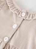 Load image into Gallery viewer, Fall Halloween & Thanksgiving Pumpkin Embroidery Smock Plaid Baby Girl Romper
