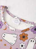 Load image into Gallery viewer, 2 Piece Halloween Ghost Striped Girls Dress Set
