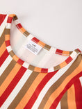 Load image into Gallery viewer, 2 Piece Thanksgiving Pumpkin Stripe Print Girls Dress Set
