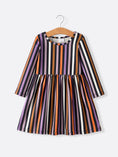 Load image into Gallery viewer, 2 Piece Halloween Ghost Striped Girls Dress Set

