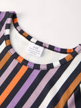 Load image into Gallery viewer, 2 Piece Halloween Ghost Striped Girls Dress Set
