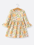 Load image into Gallery viewer, 2 Piece Fall Halloween Thanksgiving Girls Dress Set
