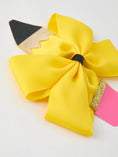 Load image into Gallery viewer, Back To School Pencil Bow 4.3 inch Hair Clip
