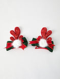 Load image into Gallery viewer, Christmas Elk Pom Pom Girls Hair Clip
