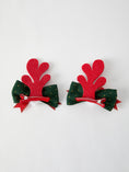 Load image into Gallery viewer, Christmas Elk Pom Pom Girls Hair Clip
