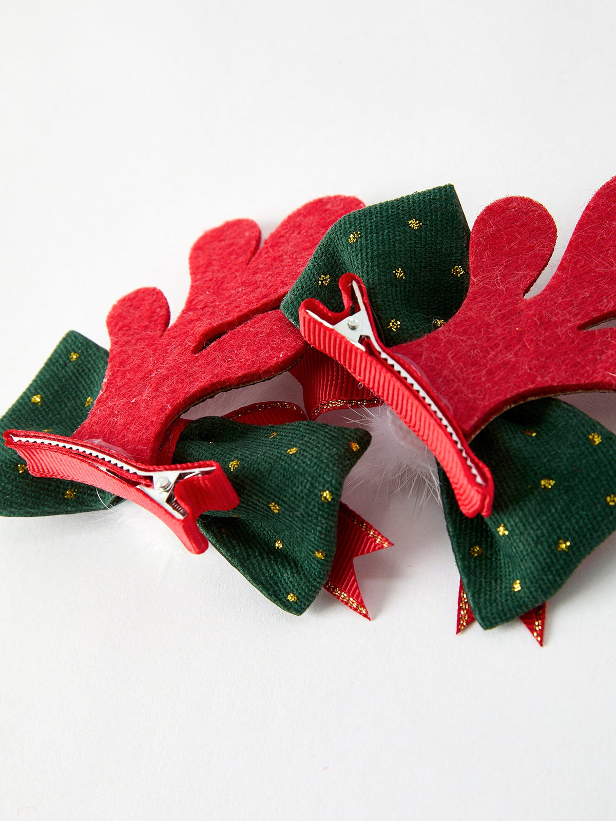 Christmas Elk Pom Pom Girls Hair Clip