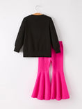 Load image into Gallery viewer, Fall Halloween & Thanksgiving “BOO” Chenille Patches Girls Long Sleeve Set
