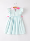 Load image into Gallery viewer, Back To School Girls Striped lapels Bow Dress
