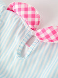 Load image into Gallery viewer, Back To School Girls Striped lapels Bow Dress
