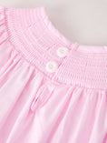 Load image into Gallery viewer, Fall Halloween Pink Spider Pumpkin Ghost Smock Embroidery Girl Dress
