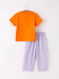 Load image into Gallery viewer, Fall Halloween Purple Balloon Pumpkin Cat Smock Embroidery Boy Set
