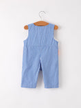 Load image into Gallery viewer, Fall Thanksgiving & Halloween Truck Smock Embroidery Baby Boy Romper
