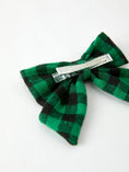 Load image into Gallery viewer, Winter Christmas Plaid Bow Hair Clip
