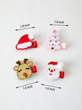 Load image into Gallery viewer, Winter Christmas Girls Hair Clips 1.8 Inch
