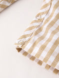 Load image into Gallery viewer, Fall Thanksgiving Apricot Plaid Chick Embroidery Smocking Baby Boys Romper
