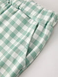 Load image into Gallery viewer, Fall Thanksgiving Chicken Smock Embroidered Green Plaid Boys 'Set
